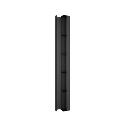 Zitta Corner storage unit 73", Matte Black