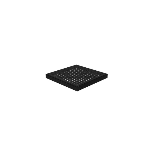 Zitta Square matte black grate 6" x 6" square pattern