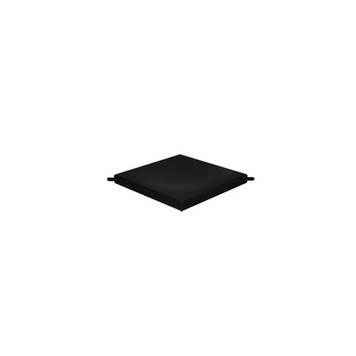 Zitta Square matte black grate 6" x 6" reversible