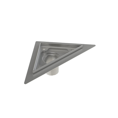 Zitta Triangle stainless steel grutter rough-in 6" x 6"