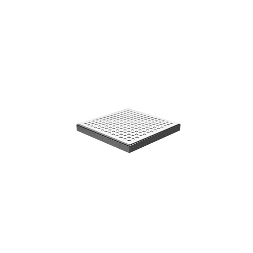 Zitta Square stainless steel grate 8" x 8" square pattern
