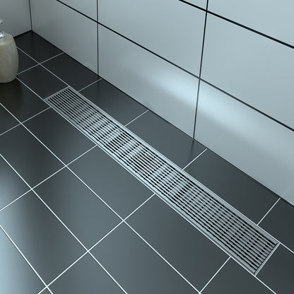 Zitta Linear stainless steel grate 24" linear pattern