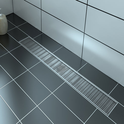 Zitta Linear stainless steel grate 24" linear pattern