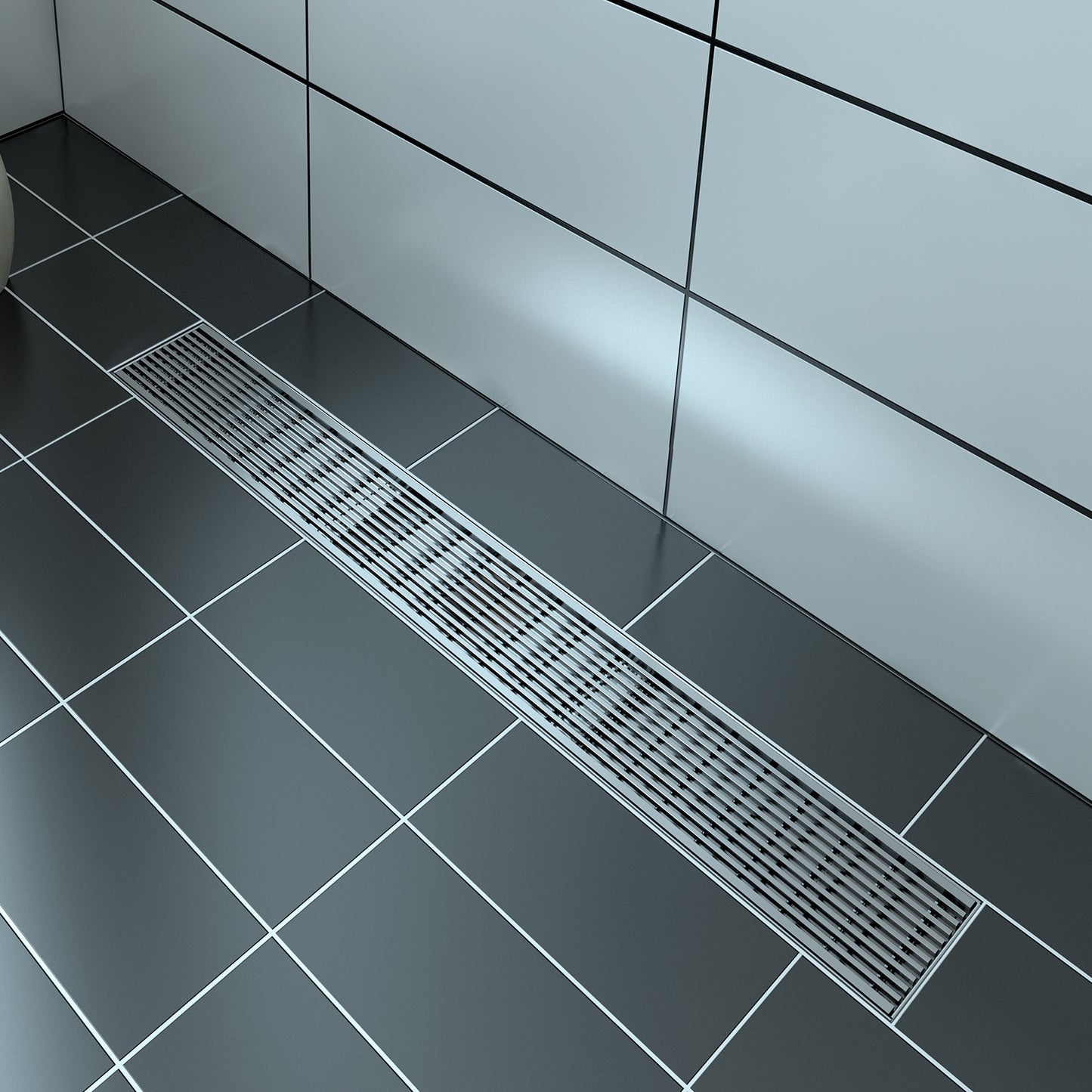 Zitta Linear stainless steel grate 30" linear pattern