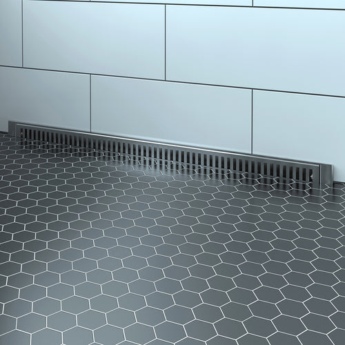 Zitta Complete stainless steel wall drain 36"