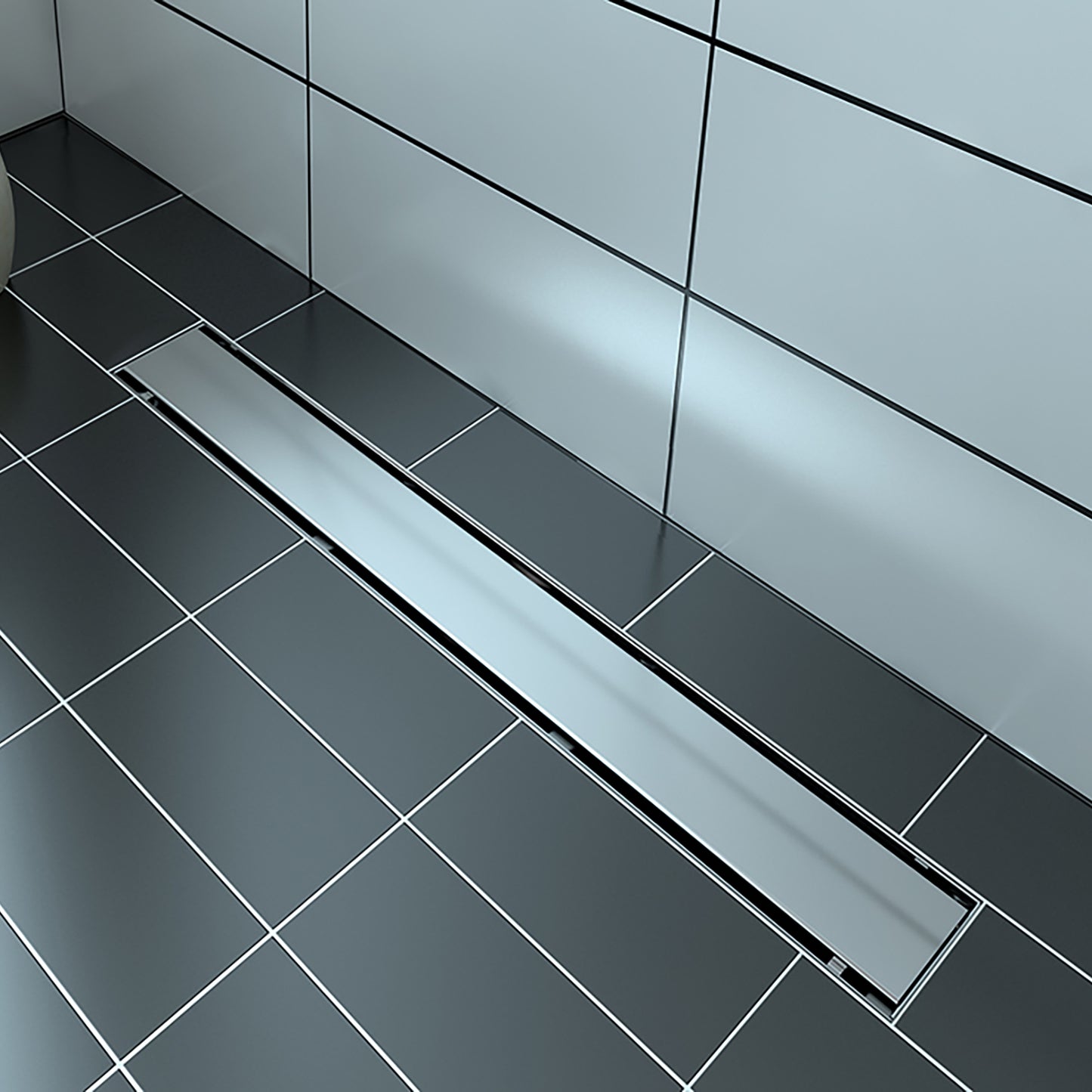 Zitta Linear stainless steel grate 66" reversible