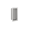 Zitta Brushed stainless steel niche 6" x 12"