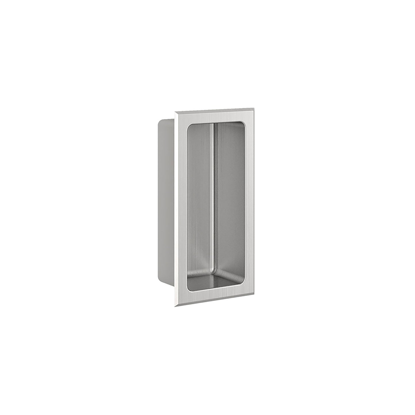 Zitta Brushed stainless steel niche 6" x 12"