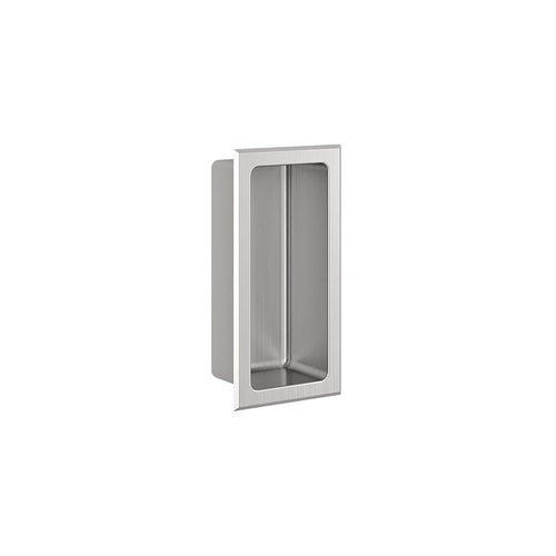 Zitta Brushed stainless steel niche 6" x 12"