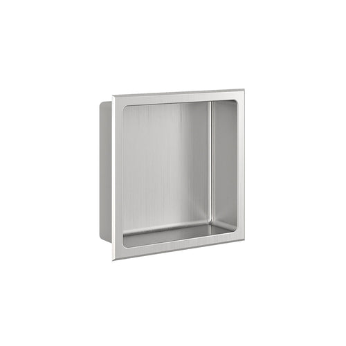 Zitta Brushed stainless steel niche 12" x 12"