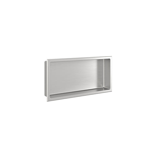 Zitta Brushed stainless steel niche 12" x 24"