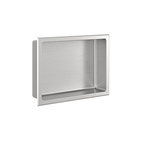 Zitta Brushed stainless steel niche 16" x 12"