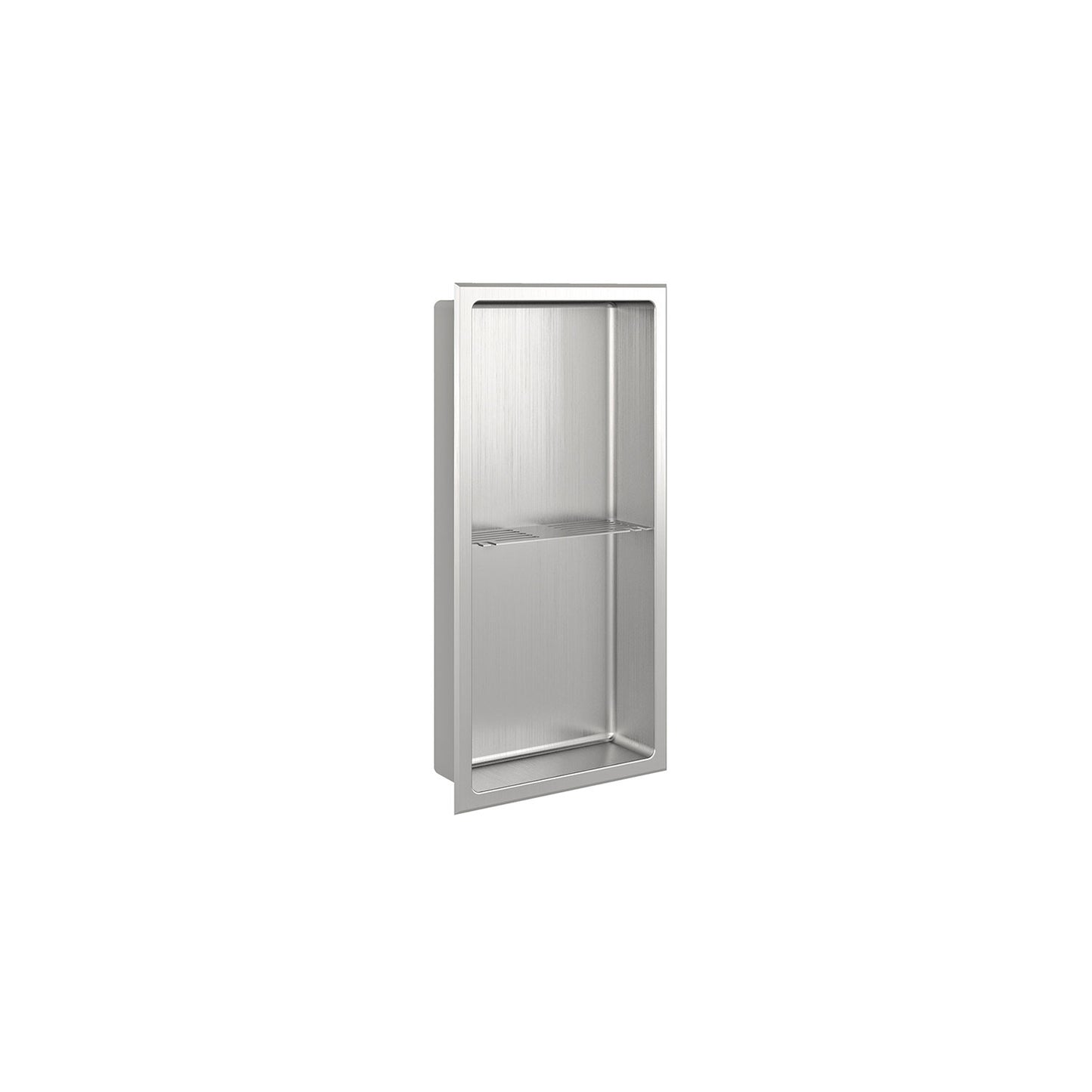 Zitta Brushed stainless steel niche 24" x 12"