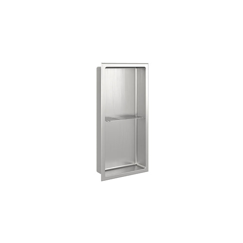 Zitta Brushed stainless steel niche 24" x 12"