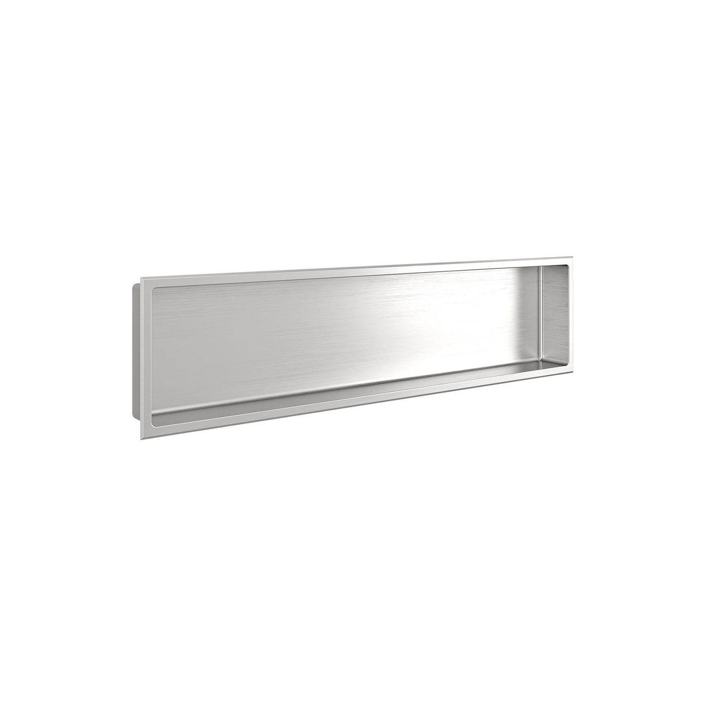 Zitta Brushed stainless steel niche 48" x 12"