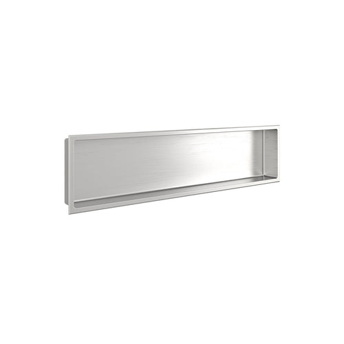 Zitta Brushed stainless steel niche 48" x 12"
