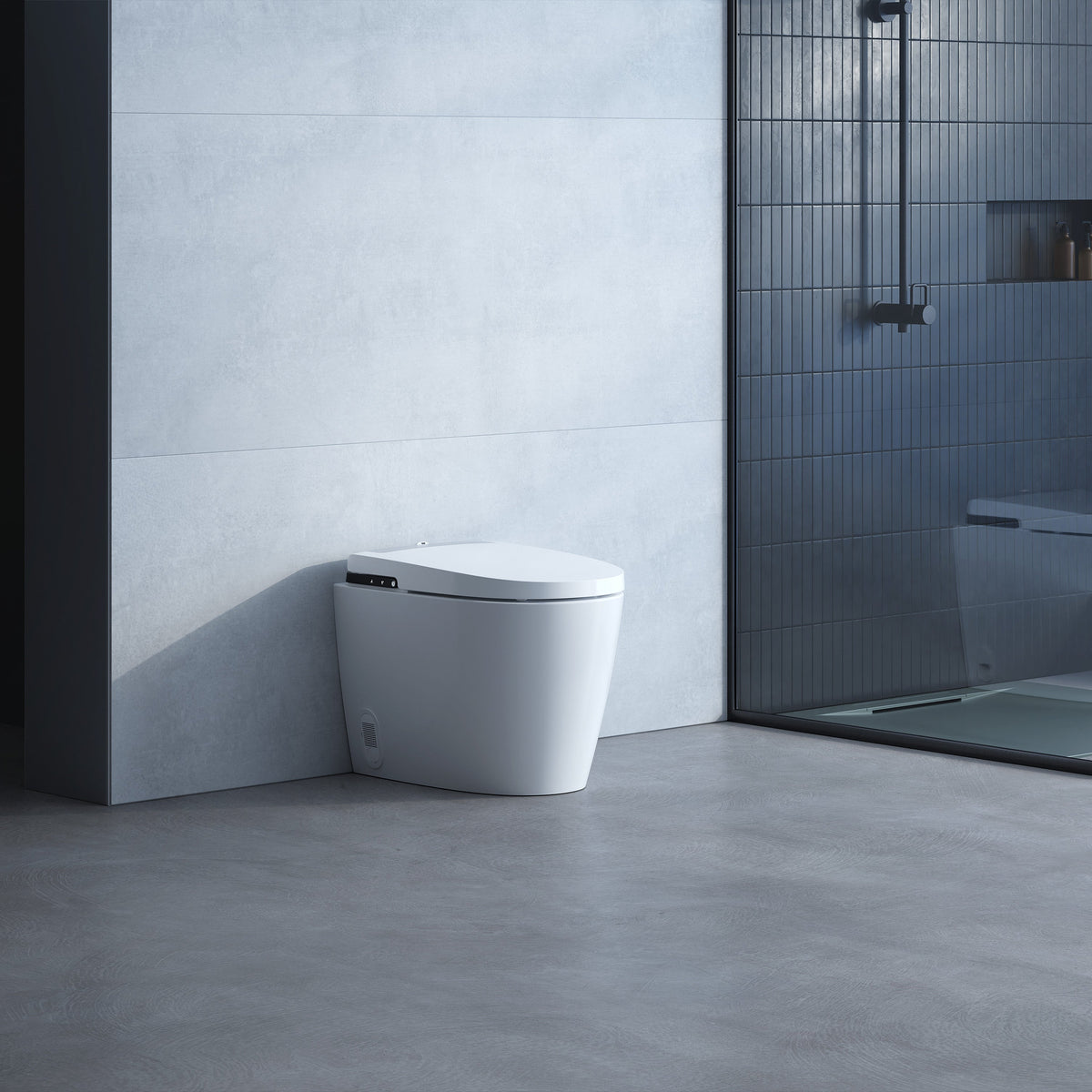 Laufen Cleanet Alvia smart toilet installed in a contemporary bathroom