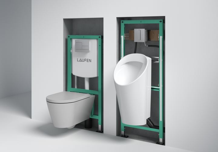 Laufen Ineolink Slim 2 By 4 For WC And Shower WC In-Wall Toilet Carrier