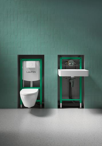 Laufen Ineolink Slim 2 By 4 For WC And Shower WC In-Wall Toilet Carrier