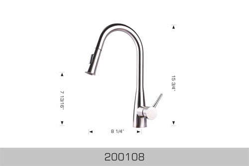 Bosco Stainless Steel Kitchen Faucet