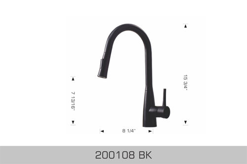 Bosco Black Kitchen Faucet