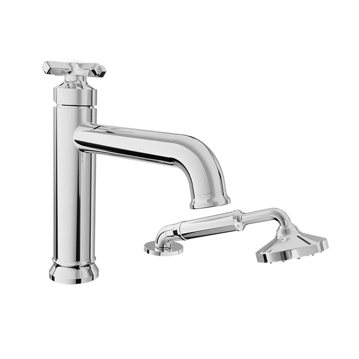 Baril 2-piece tub filler with hand shower