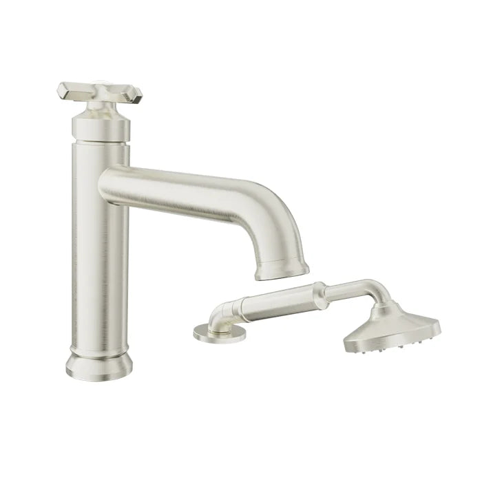 Baril 2-piece tub filler with hand shower
