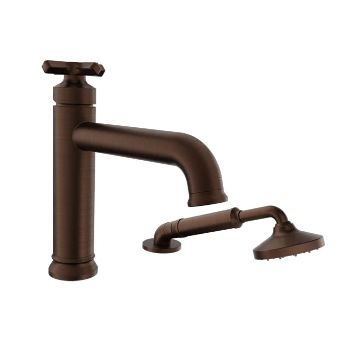 Baril 2-piece tub filler with hand shower