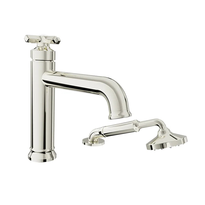 Baril 2-piece tub filler with hand shower