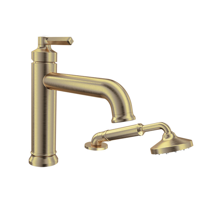 Baril 2-piece tub filler with hand shower