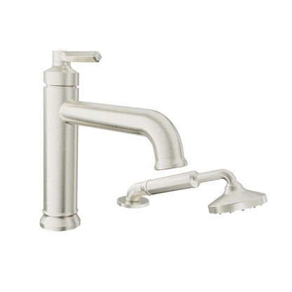 Baril 2-piece tub filler with hand shower