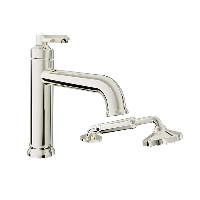 Baril 2-piece tub filler with hand shower