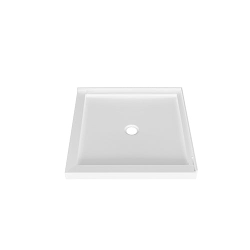 Zitta Shower base 32 x 32, in a corner, in glossy white