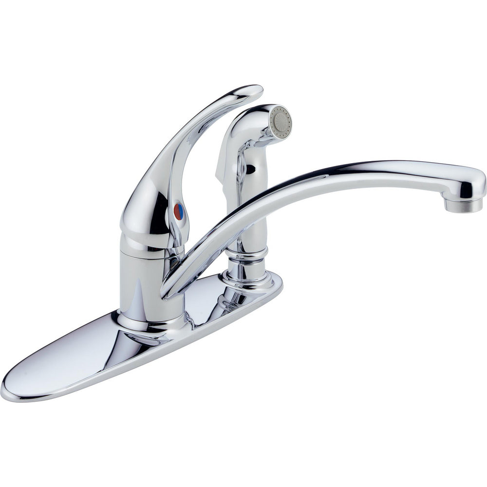 Canadian Core B Single-handle Kitchen Deck Faucet Withsprayer - Chrome