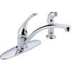 Canadian Core B Single-handle Kitchen Deck Faucet Withsprayer - Chrome