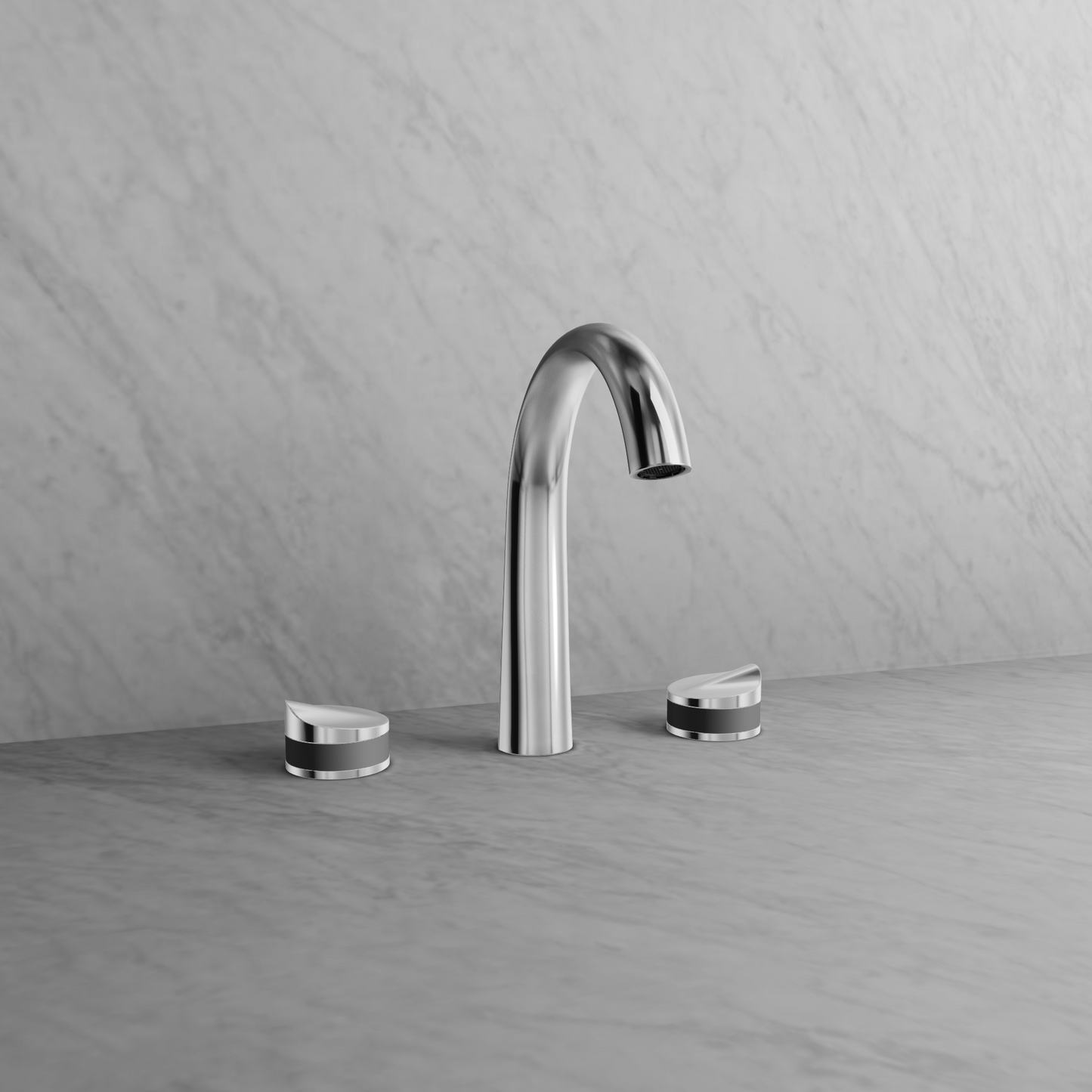 Baril 8" c/c lavatory faucet, drain included