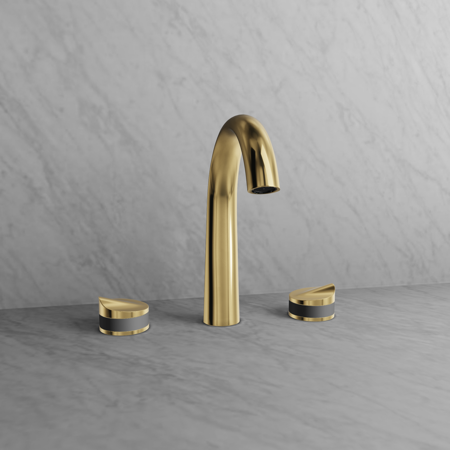 Baril 8" c/c lavatory faucet, drain included