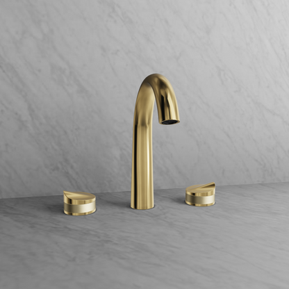 Baril 8" c/c lavatory faucet, drain included