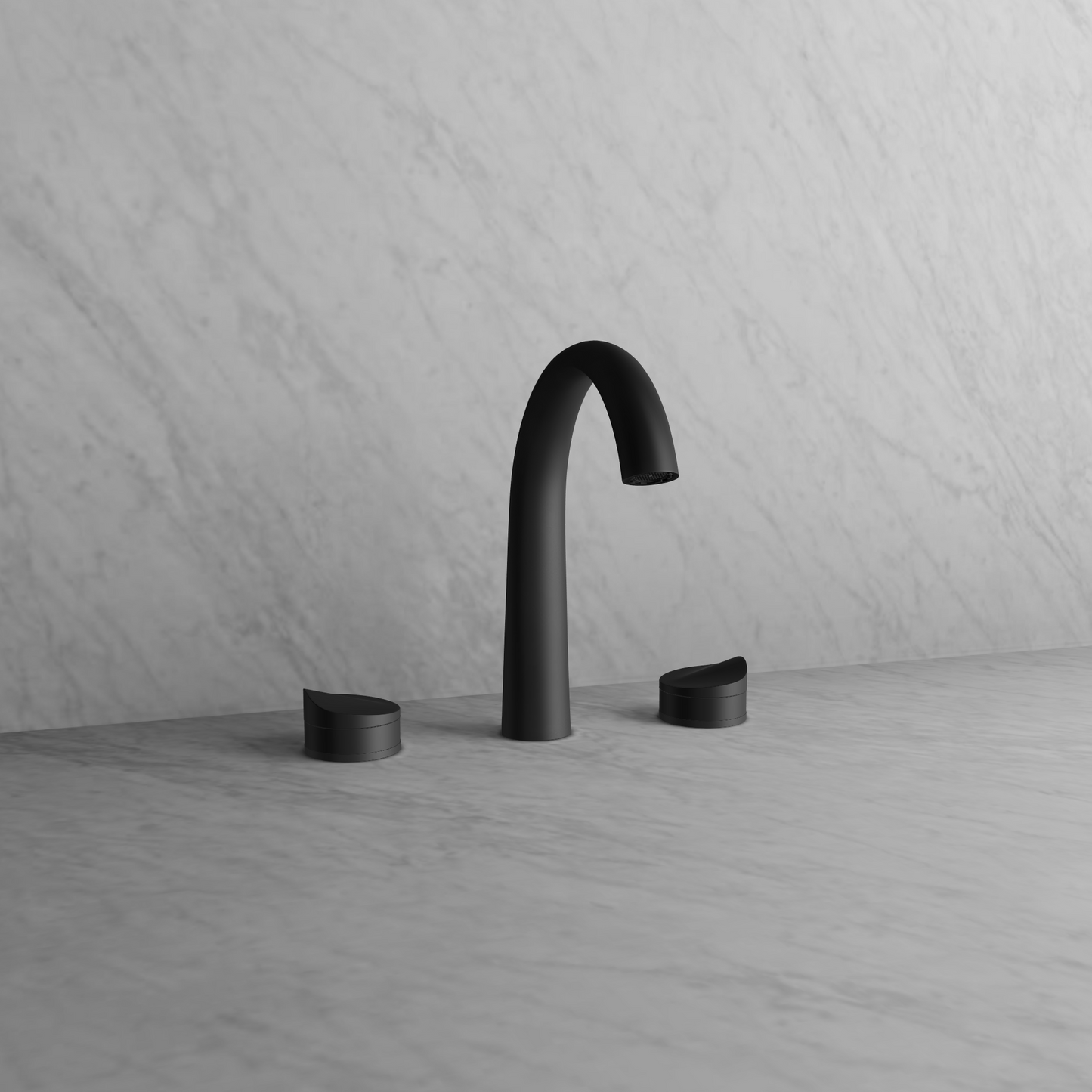 Baril 8" c/c lavatory faucet, drain included