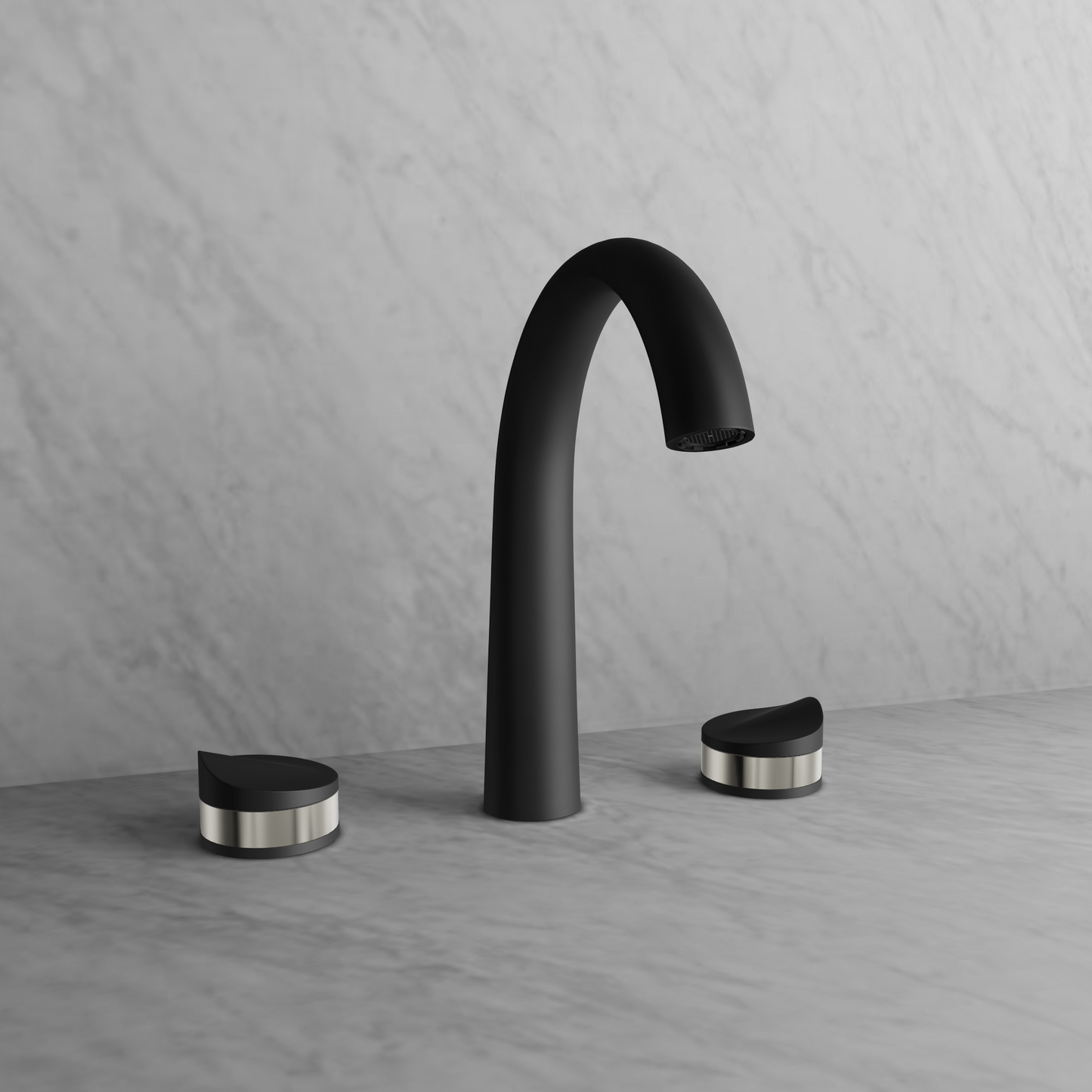 Baril 8" c/c lavatory faucet, drain included
