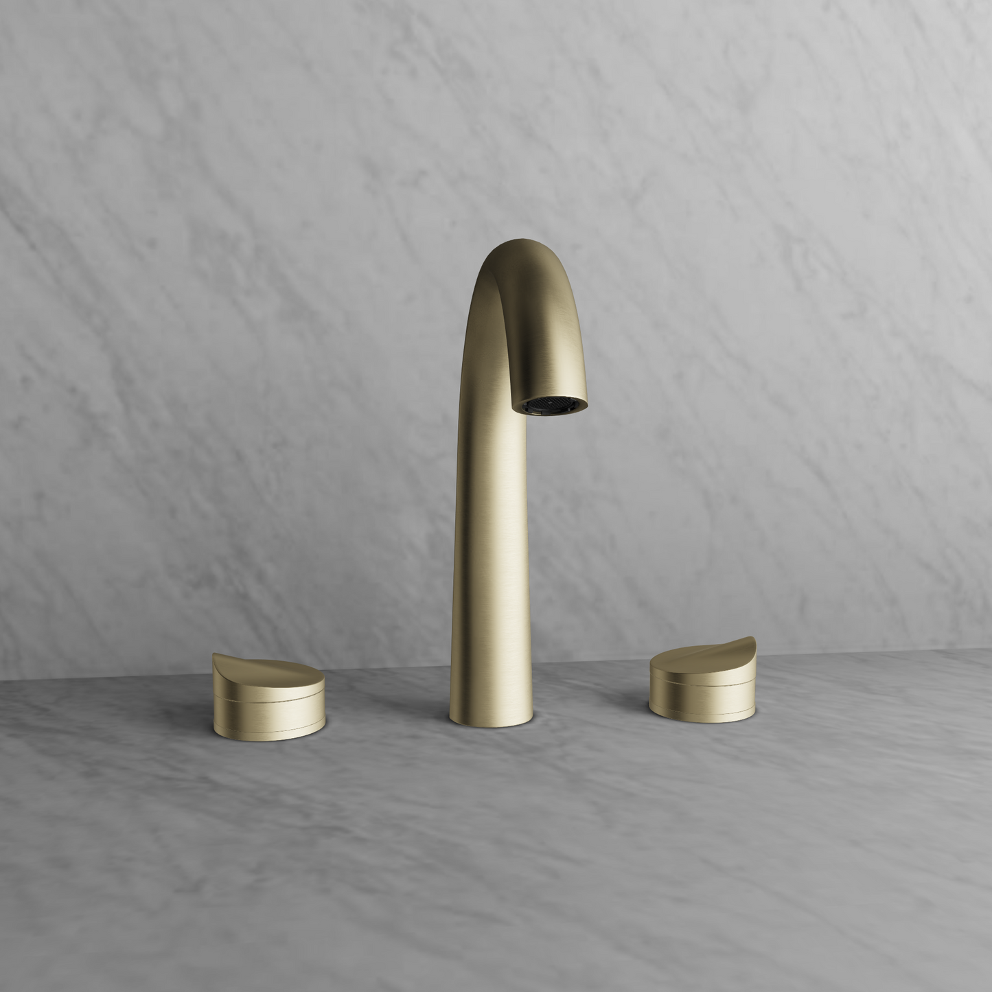 Baril 8" c/c lavatory faucet, drain included