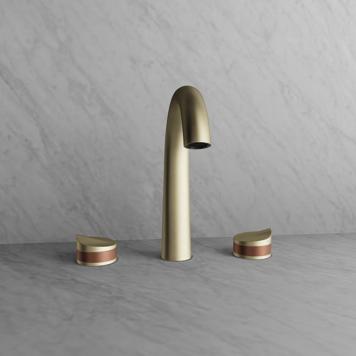 Baril 8" c/c lavatory faucet, drain included