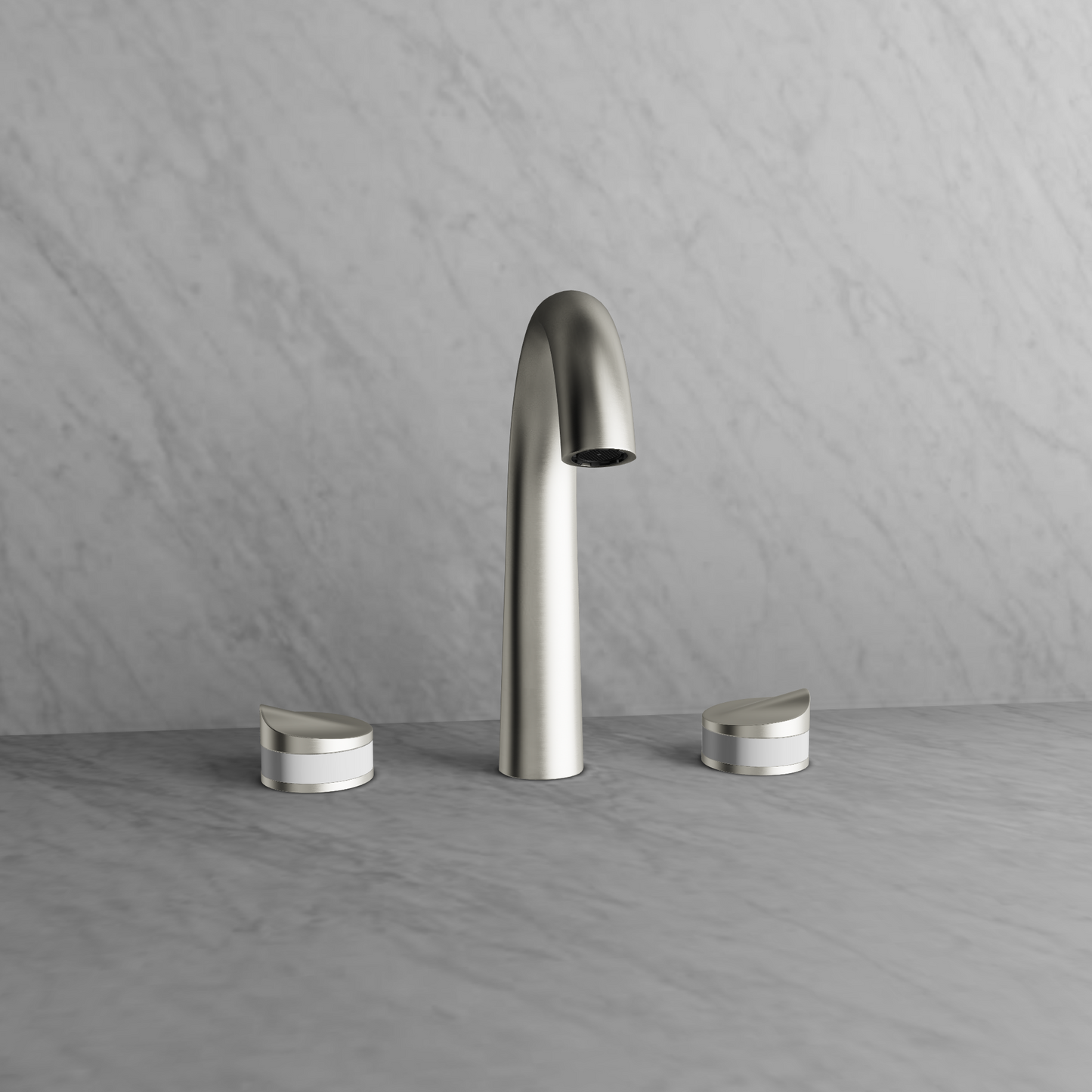 Baril 8" c/c lavatory faucet, drain included