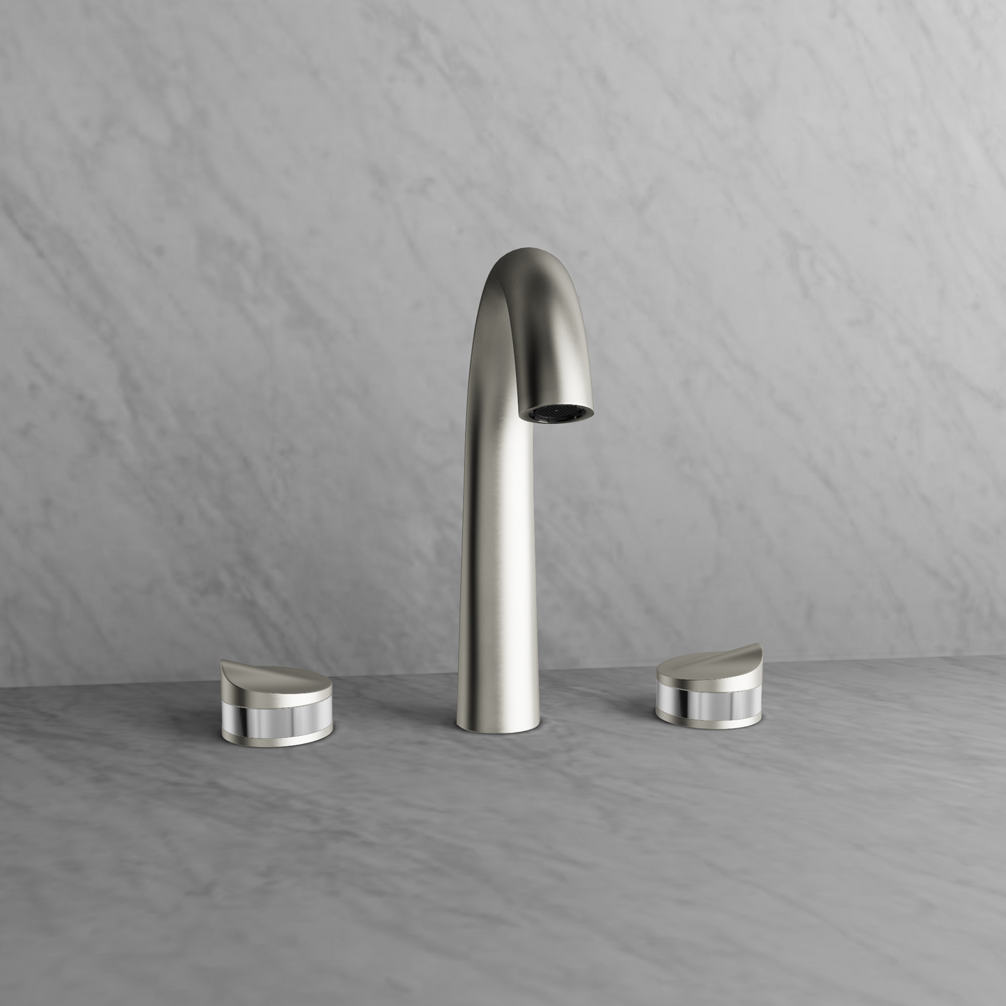 Baril 8" c/c lavatory faucet, drain included