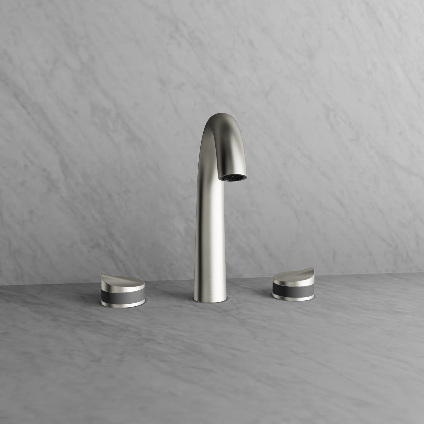 Baril 8" c/c lavatory faucet, drain included