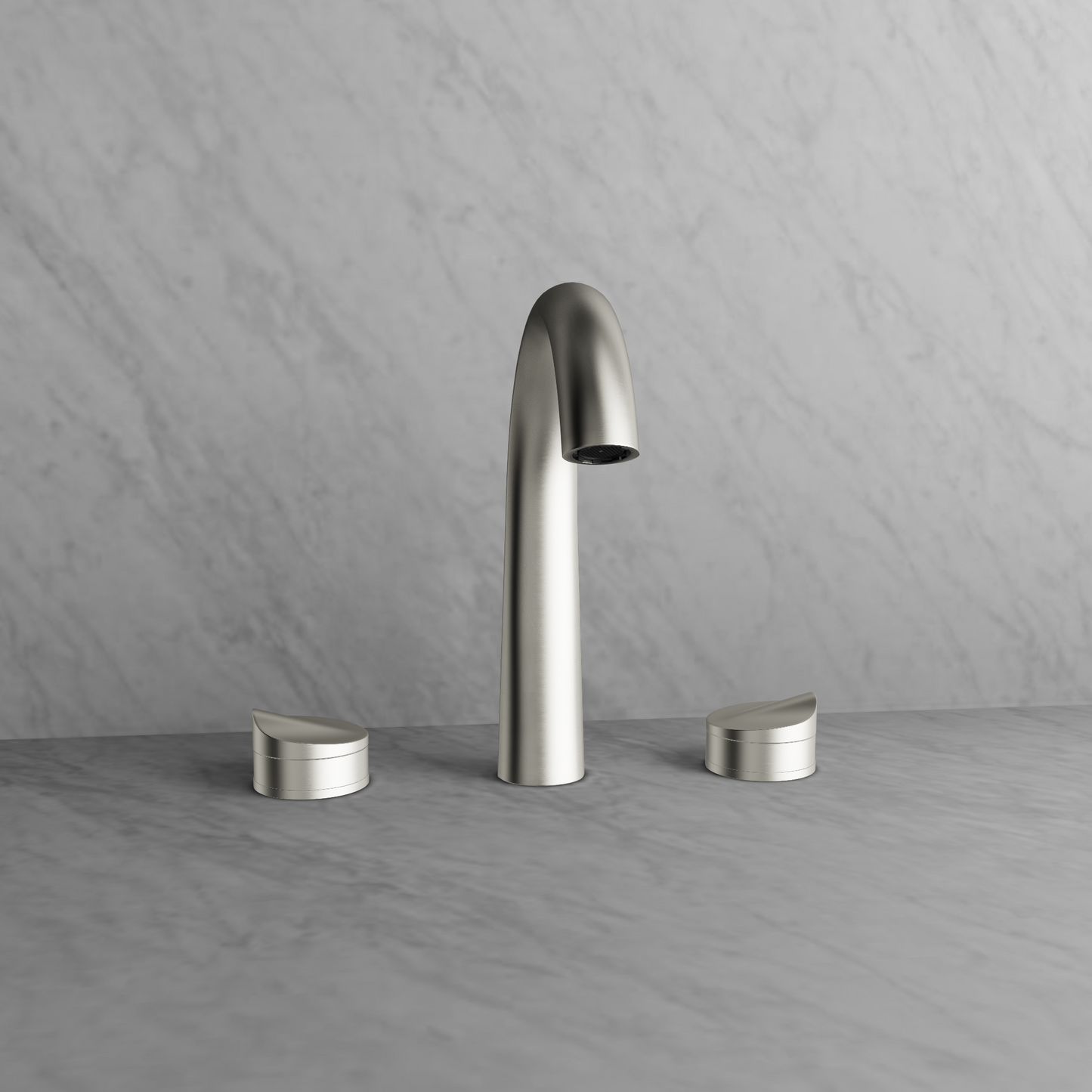 Baril 8" c/c lavatory faucet, drain included