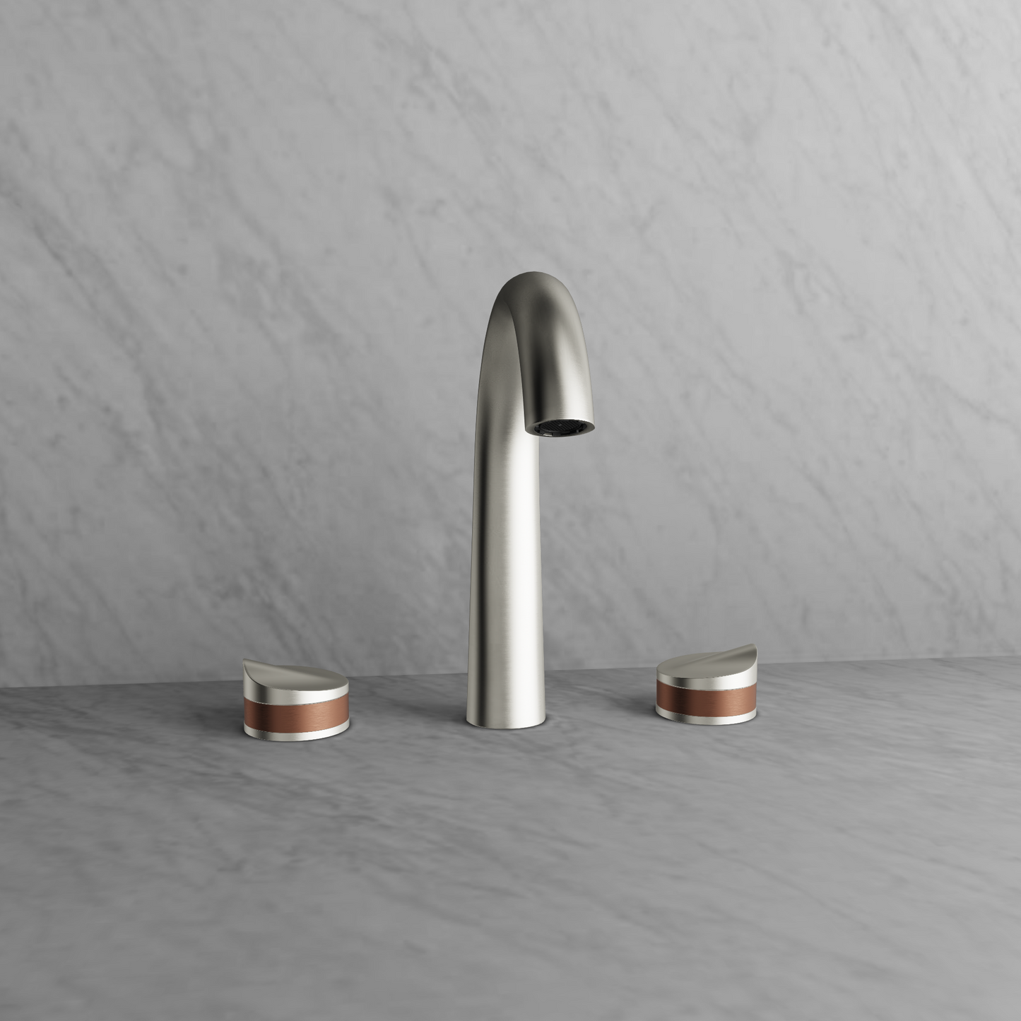 Baril 8" c/c lavatory faucet, drain included