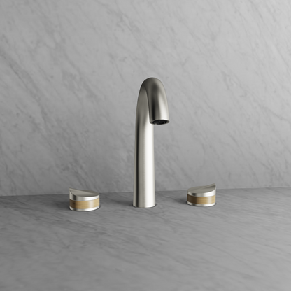 Baril 8" c/c lavatory faucet, drain included
