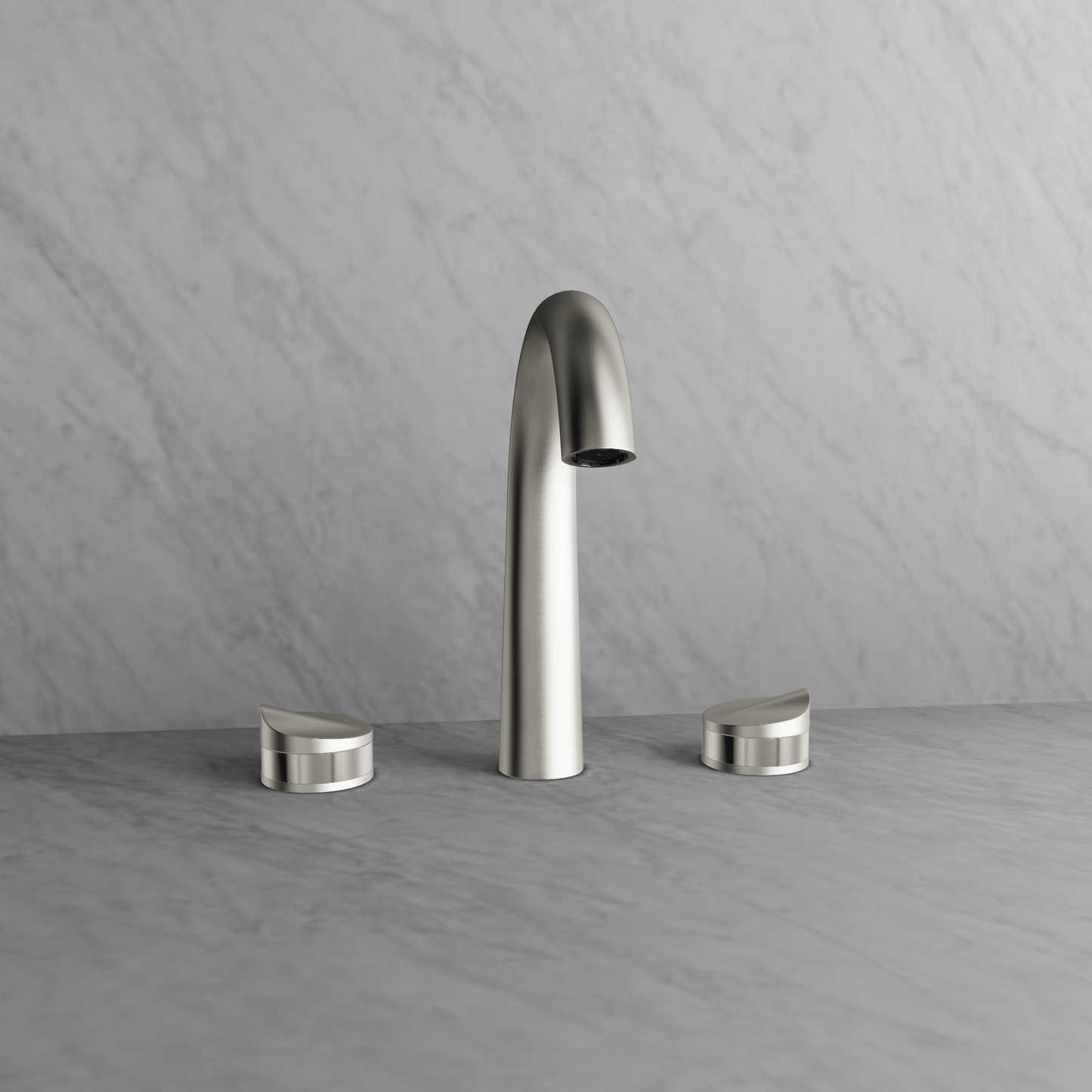 Baril 8" c/c lavatory faucet, drain included