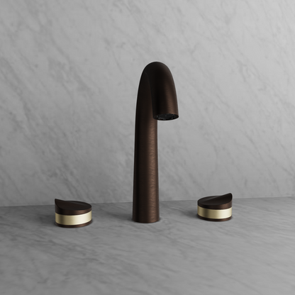 Baril 8" c/c lavatory faucet, drain included